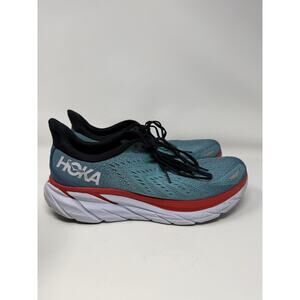 Hoka One One Clifton 8 Shoes Mens size 12.5 Blue Running Sneakers 1119393 RTAR